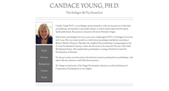 Desktop Screenshot of candaceyoungphd.com